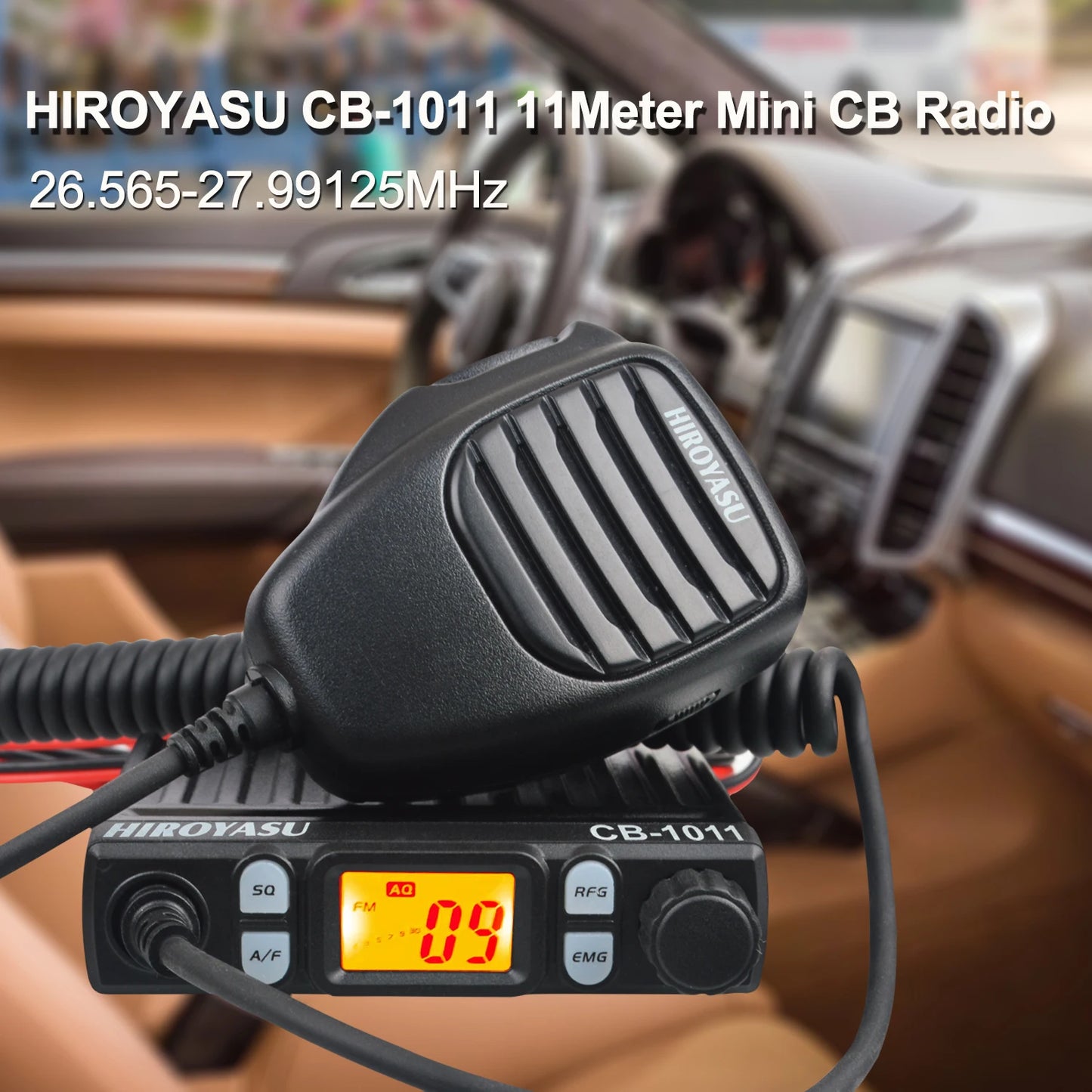 Mini 27MHz FM/AM 8W 40Ch CB Radio