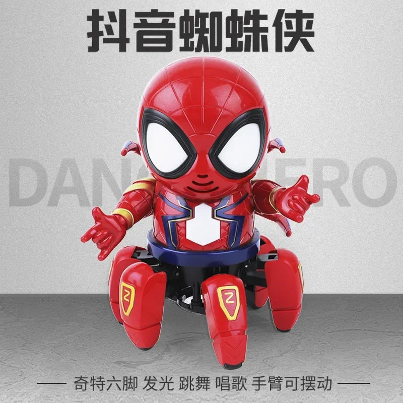 Marvel The Amazing Spider Man Dancing Robot Musical Light Electric Toy