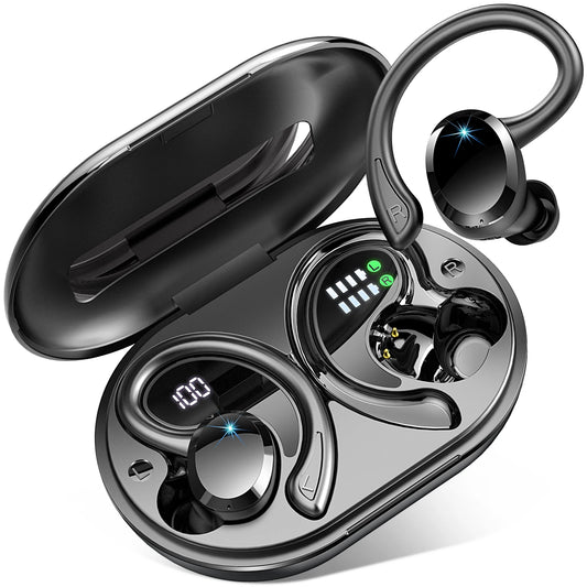 Wireless Earbuds, Bluetooth 5.3  Stereo Bass, in-Ear Noise Cancelling Mic,