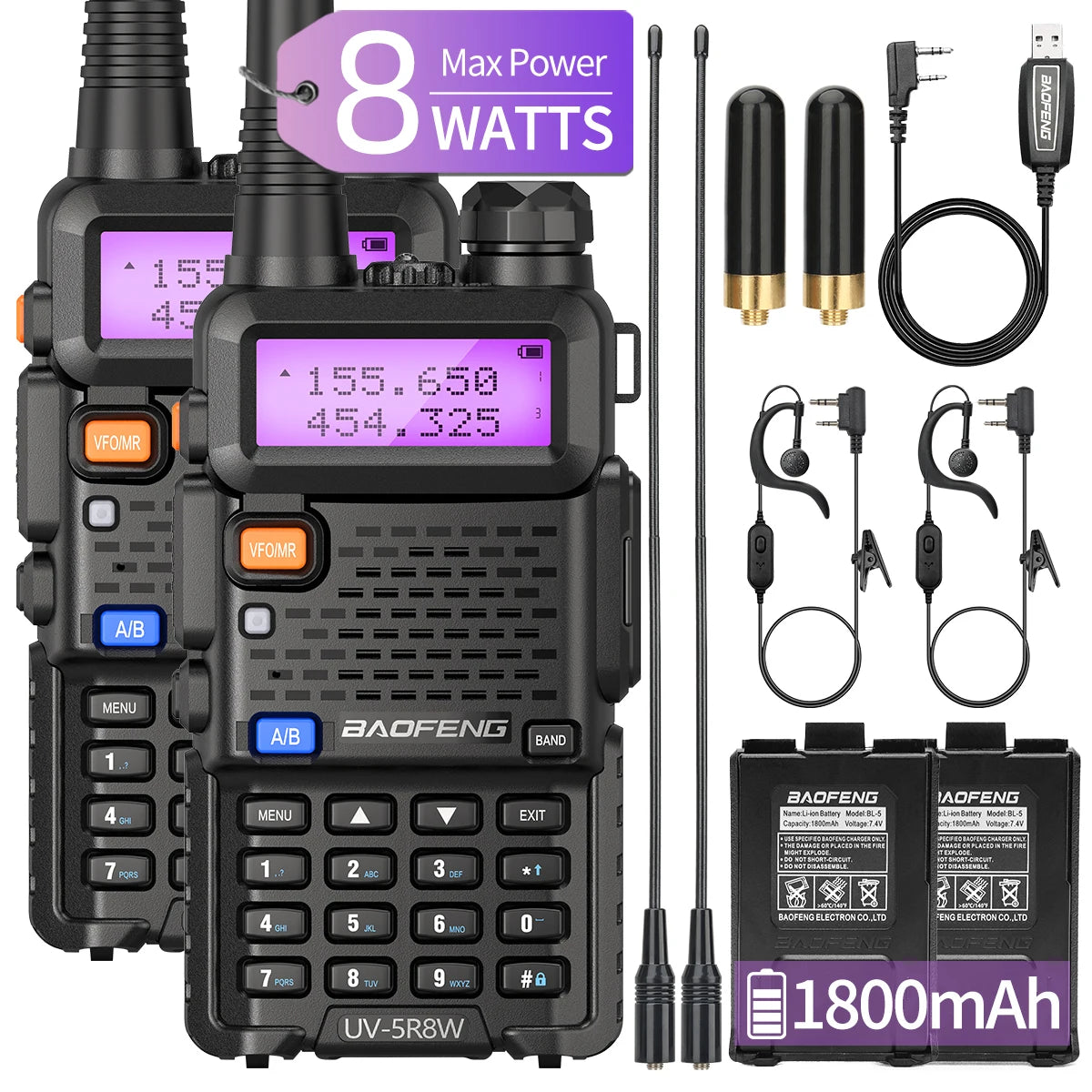 Walkie Talkie Ham Radio  VHF UHF  FM two    Two way Radio