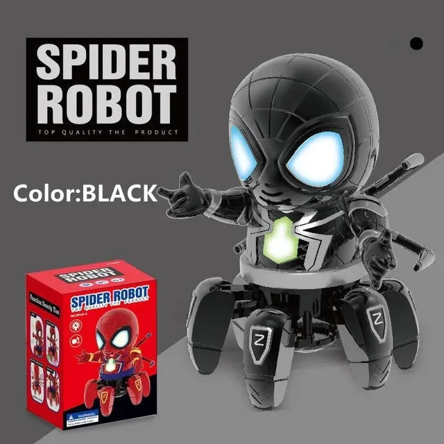 Marvel The Amazing Spider Man Dancing Robot Musical Light Electric Toy
