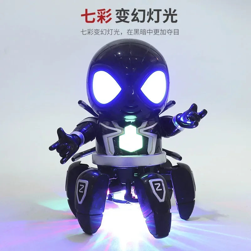 Marvel The Amazing Spider Man Dancing Robot Musical Light Electric Toy
