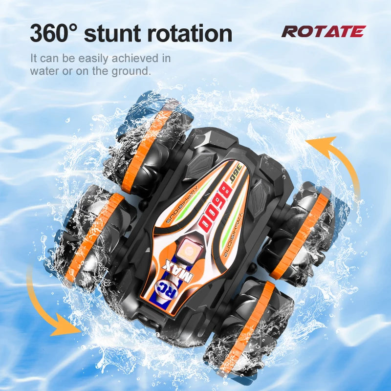 Amphibious Remote Control Car RC Stunt Car Vehicle