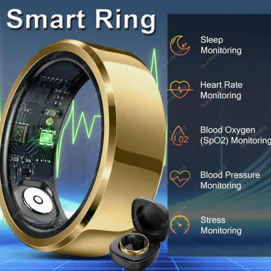 Smart Ring Blood Pressure Heart Rate Monitoring  Waterproof Multi-sport Mode Smart ring