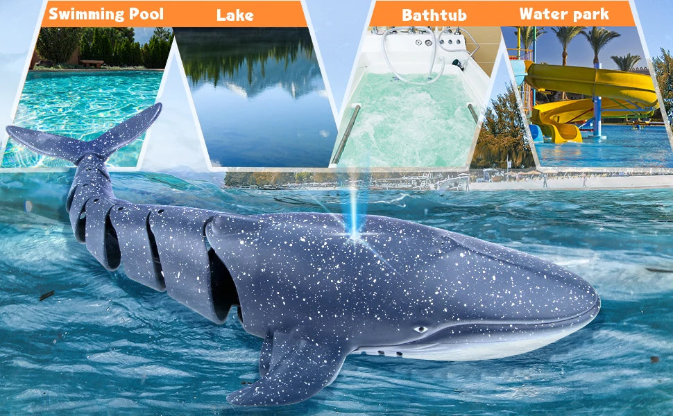 Remote  Whale Shark Toys RC Boat Remote Control